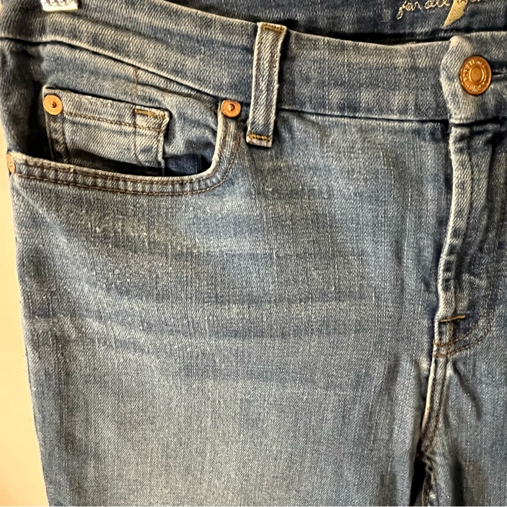 7 For All Mankind The Ankle Skinny Jean - Size 30